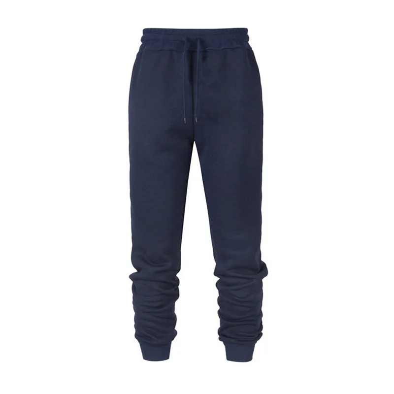 

Men's Plush Bodypants Casual Solid Color Pants Elastic Waist Loose Trousers