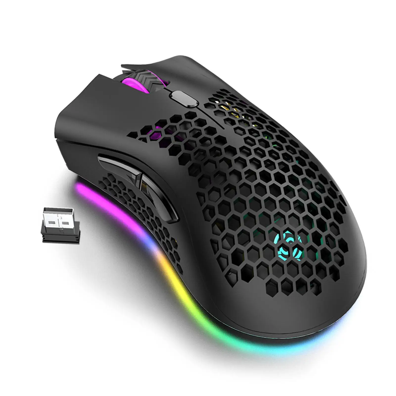 

Computer Gaming Mouse Hollow Rechargeable Wireless Cursor