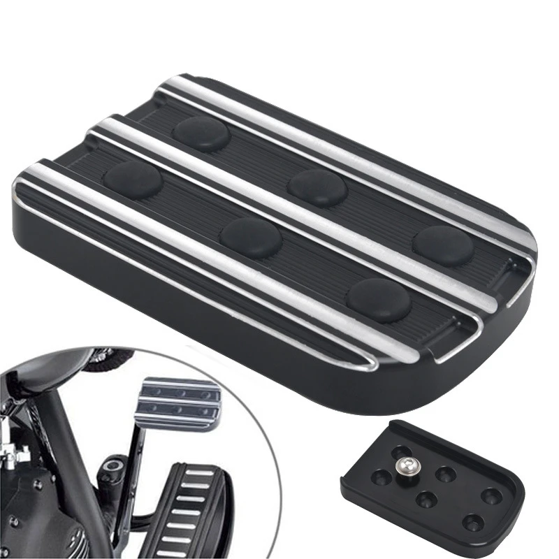 

Motorcycle Brake Pedal Pad Cover for Softail Touring Road Electra Glide 80-Up FLD 12-16