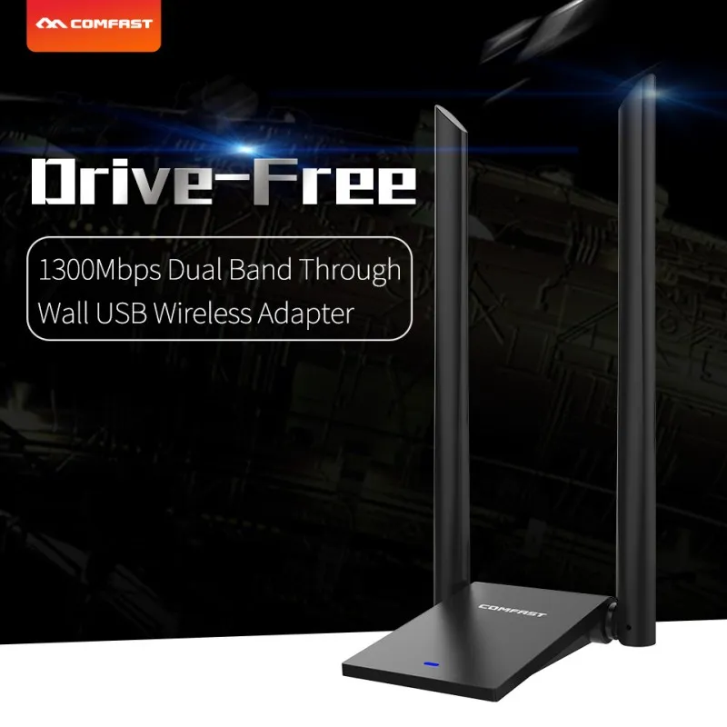 802 11 a/b/n/g/ac высокой мощности USB 3 0 беспроводной Wifi адаптер ПК 150 ~ 1300 Мбит/с Wlan