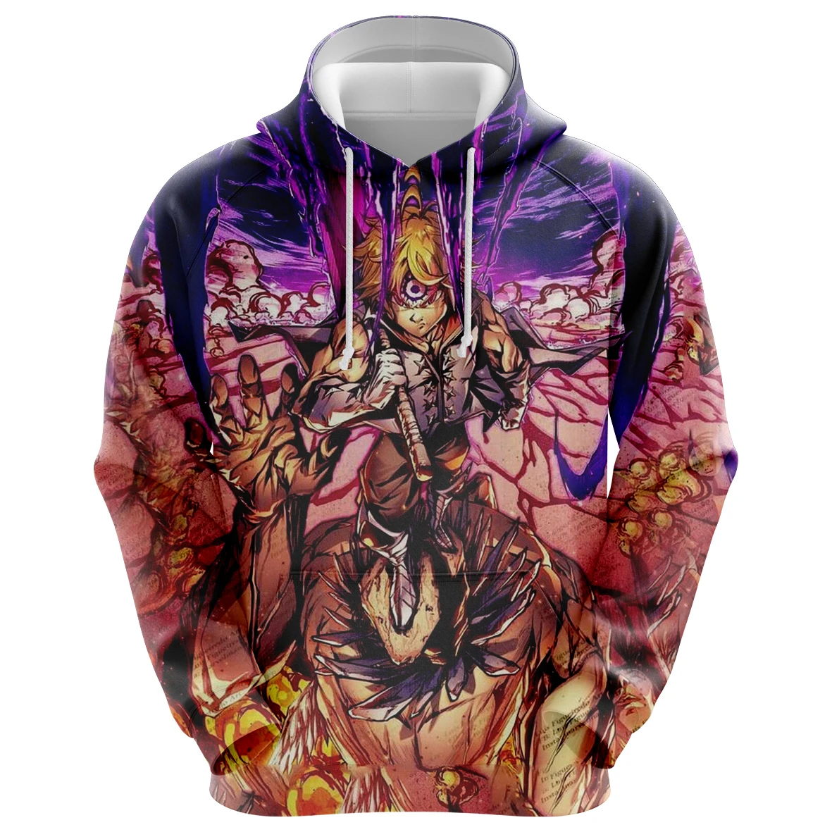 

3D Anime Seven Deadly Sins Hot Boys/Girsl Hoodies Long Sleeve Hooded Sweatshirts Hip Hop Fleece Pullover Children Tops Outerwear