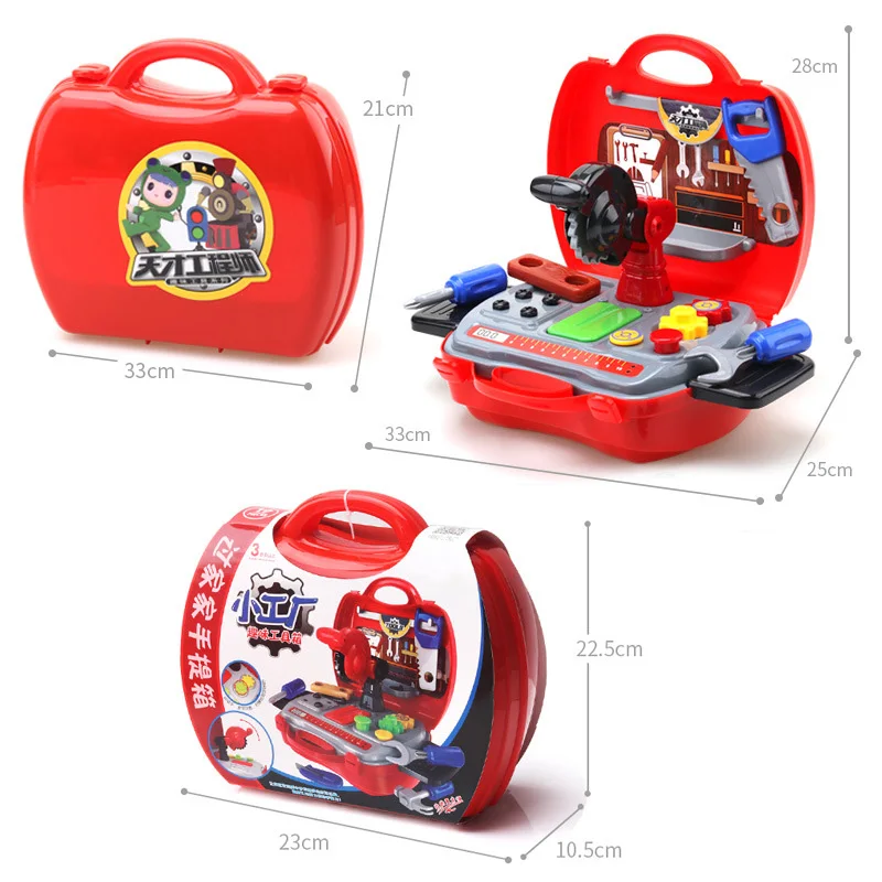 

Kids Toolbox Kit Educational Toys Simulation Repair Tools Toys Drill Plastic Game Learning Engineering Puzzle Toys Gifts For Boy
