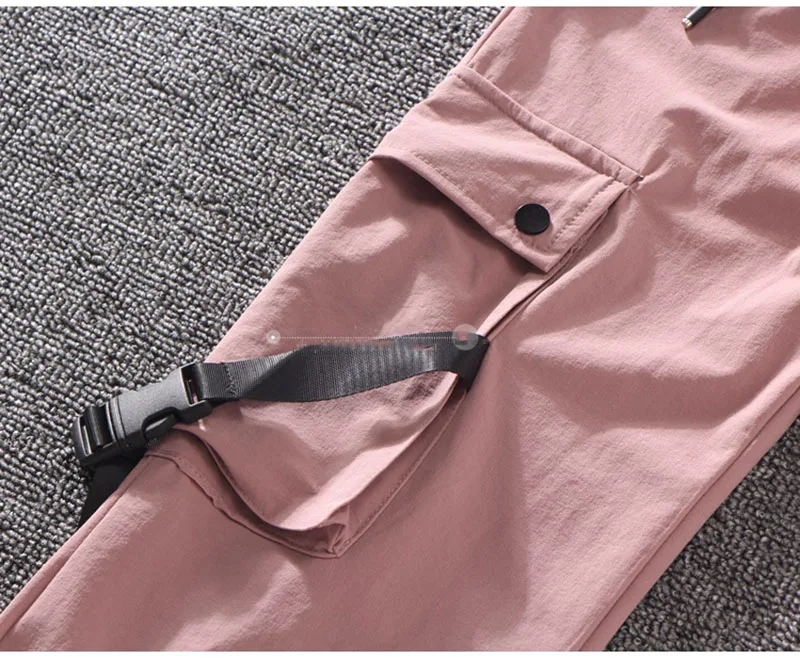 

Harajuku BF Loose Big Pocket Hearm Pants Autumn Streetwear embroidery Cargo Pants Women High Waist Loose Female Trousers