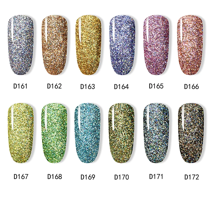 ROSALIND Dip Powder Nail Art Polish Holographic Glitter Gradient Shining Chrome Pigment Dipping Set Flakes Sequins | Красота и
