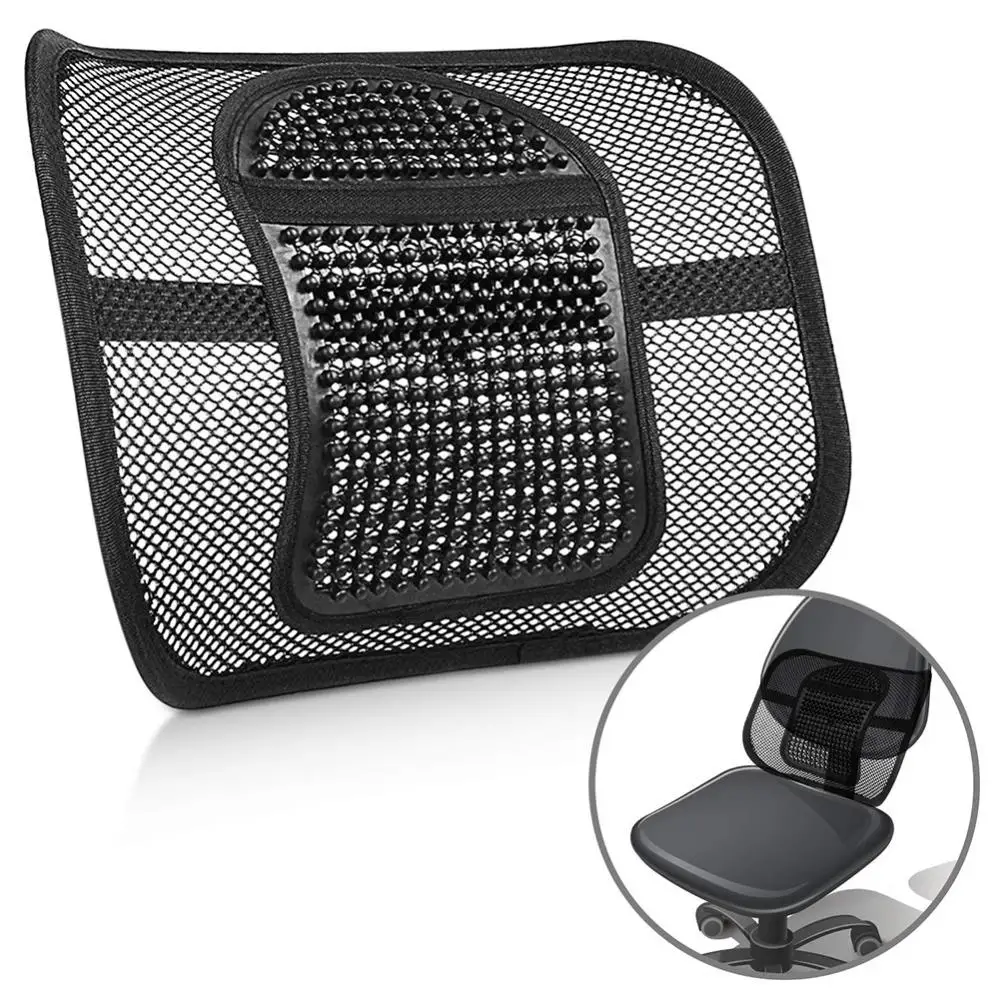 

80% Hot Sales Ice Silk Mesh Car Seat Back Cushion Lumbar Waist Support Relief Office Home Pad