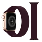 Ремешок Solo loop для Apple Watch Band 44 мм 40 мм 38 мм 42 мм 45 мм, силиконовый браслет для iwatch Series 6 54SE 3 7 45 мм 41 мм