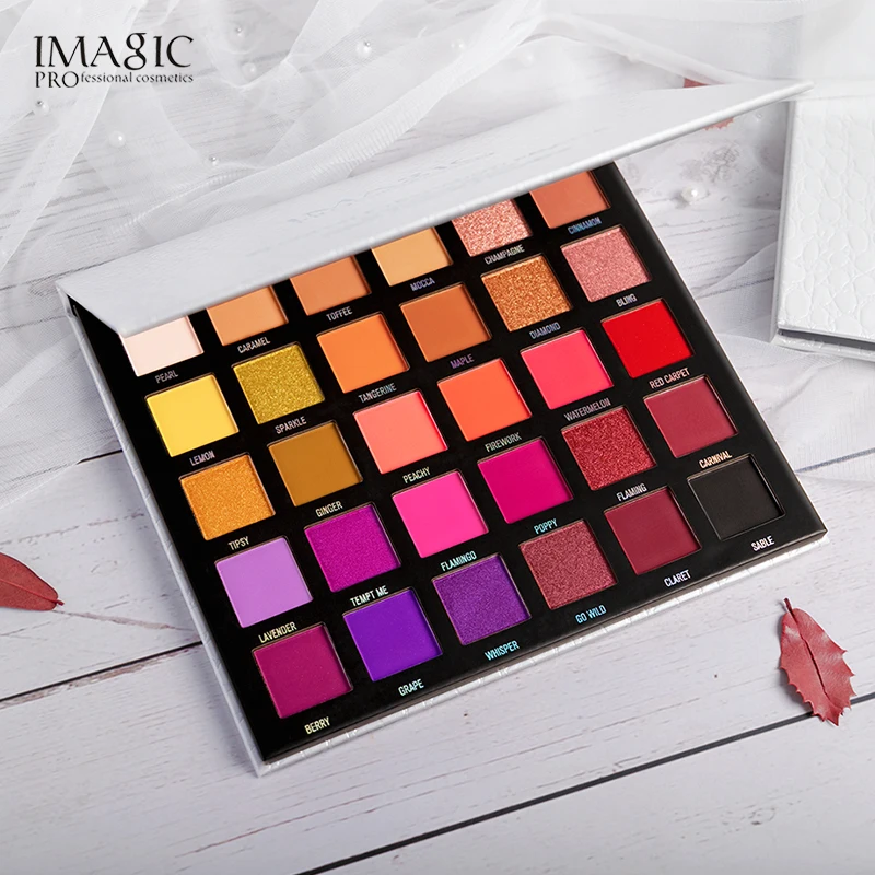 

30 Colors Matte Glitter Waterproof Pigment Eye Shadow Palette Not Easy to Fade Eye Shadow Powder Long-lasting Makeup Effect