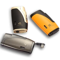 gas lighter windproof jet torch cigar lighter mini smoking tool cigarette lighter no gift box for cigar random color 1 pc