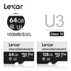 Карта памяти Micro SDXC Lexar, 128 ГБ, 32 ГБ, 64 ГБ, класс 10, V10