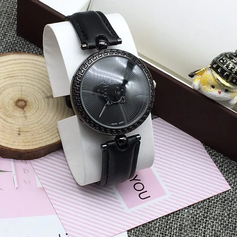 5 Leather Роскошные Брендовые женские кварцевые часы montre femme браслет из нержавеющей стали часы женские наручные часы для женщин reloj лучший рождественский подарок - Цвет: 5 Leather