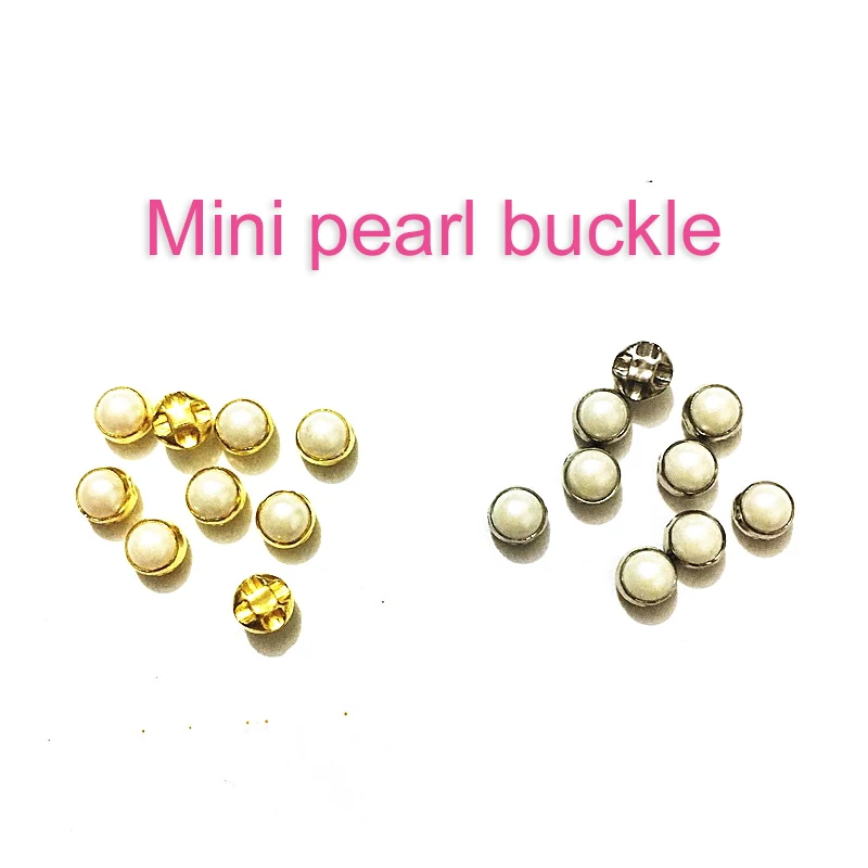 100 шт 4 мм 5 жемчужные пуговицы супер маленькая кукла с жемчужной пряжкой