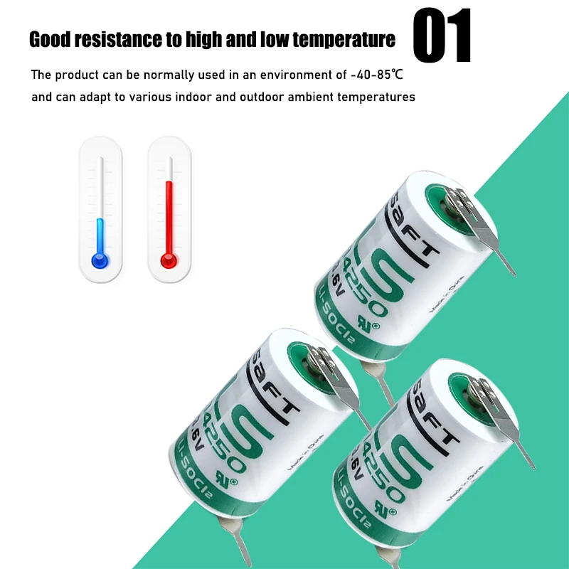 1 шт./лот новый оригинальный SAFT LS 14250 LS14250 3 6 V 1/2 AA 1/2AA Первичная батарея ПЛК литиевая