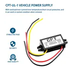 Высокоэффективный Простой автомобильный преобразователь напряжения 12 В в 5 в 3 А 15 Вт со светодиодным дисплеем, регулятор CPT-UL-1 постоянногопостоянного тока