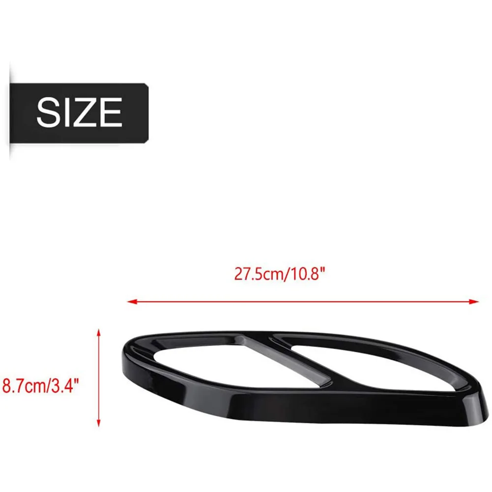 

Suitable for Mercedes-Benz 2019-2021 CLA C118 W118 stainless steel black exhaust pipe cover decoration