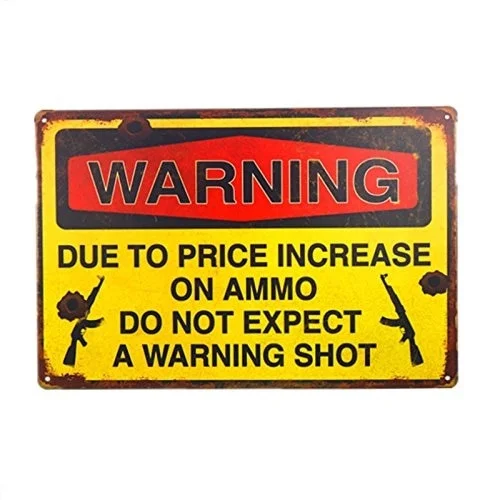 Фото Dingleiever предупреждение по причине повышения цены на боеприпасы не ожидайте