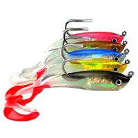 75 discounts hot 5pcsset multicolor 10cm soft bait fish with jig hook fishing lure tackle tool