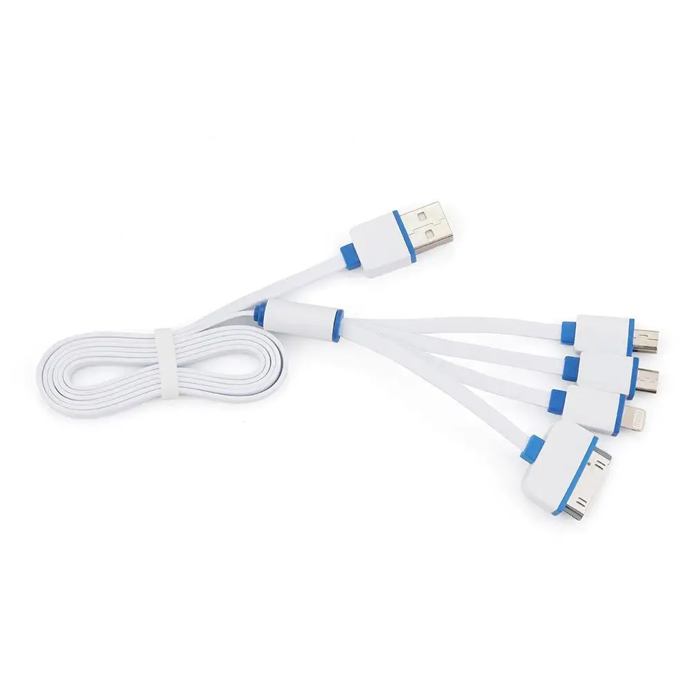Многофункциональный USB кабель для iPhone 6S 7S 4 в 1 зарядный 8 pin/30 pin/Micro USB/выделенный Note
