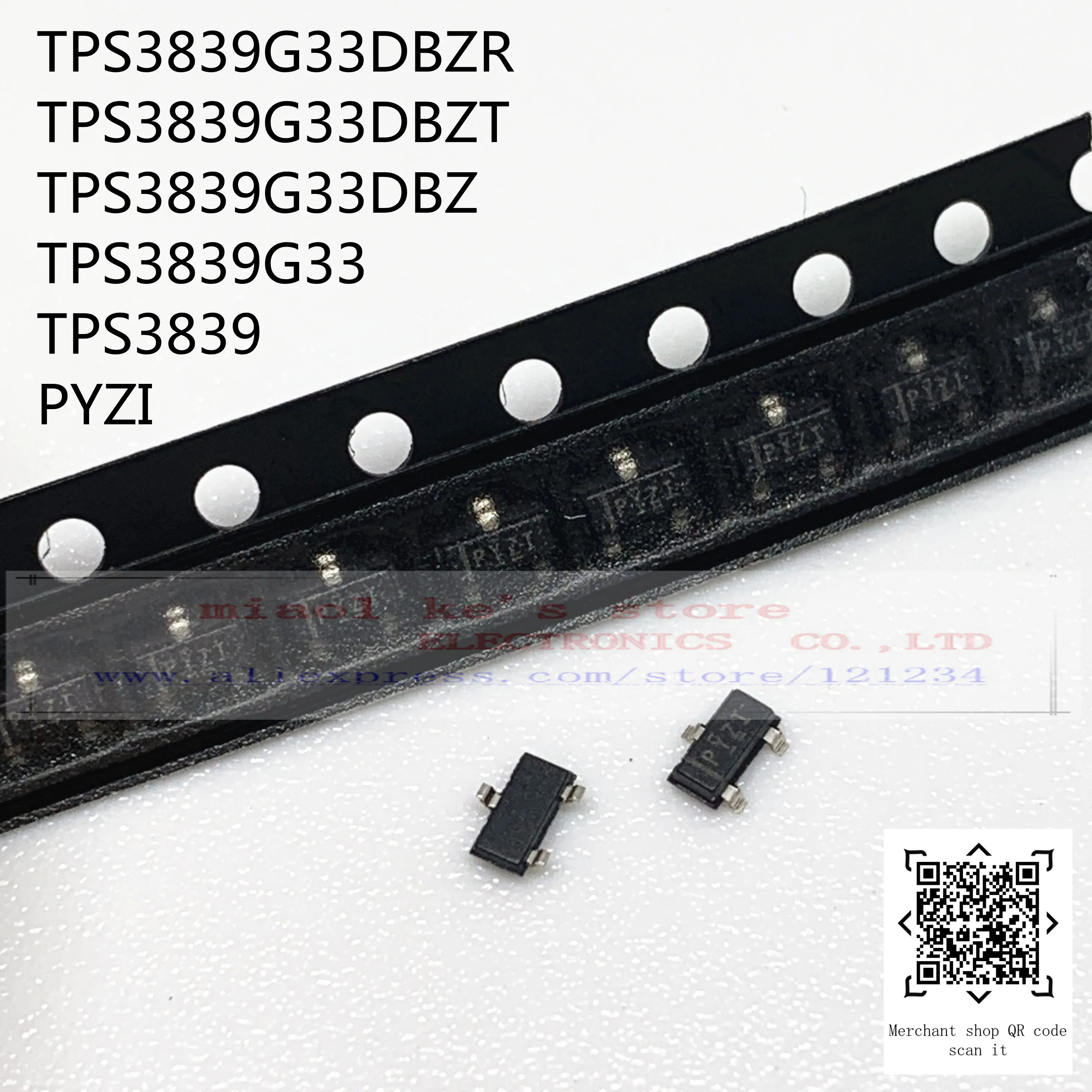 

[10pcs]100%New original: TPS3839G33DBZR TPS3839G33DBZT TPS3839G33DBZ TPS3839G33 TPS3839 PYZI - IC SUPERVISOR 1 CHANNEL SOT23-3