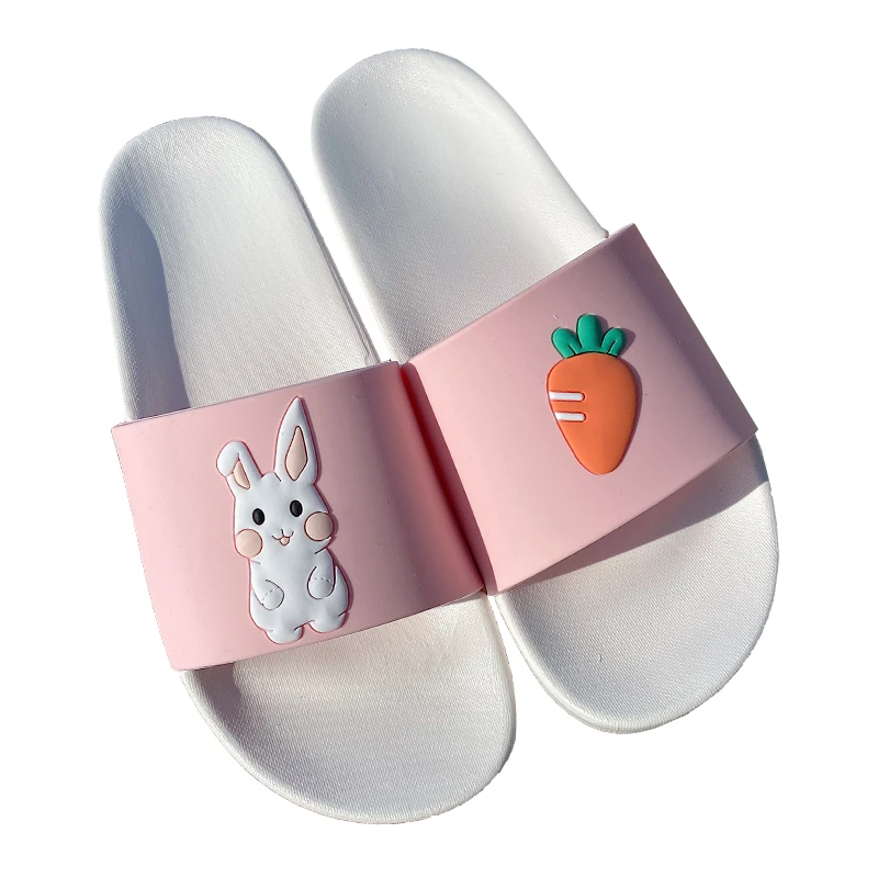 

2021 Ladies Fashion Leisure Girl Heart Lovely Cartoon Slippers Summer Home Indoor and Outdoor Wear Soft Sister Slippers