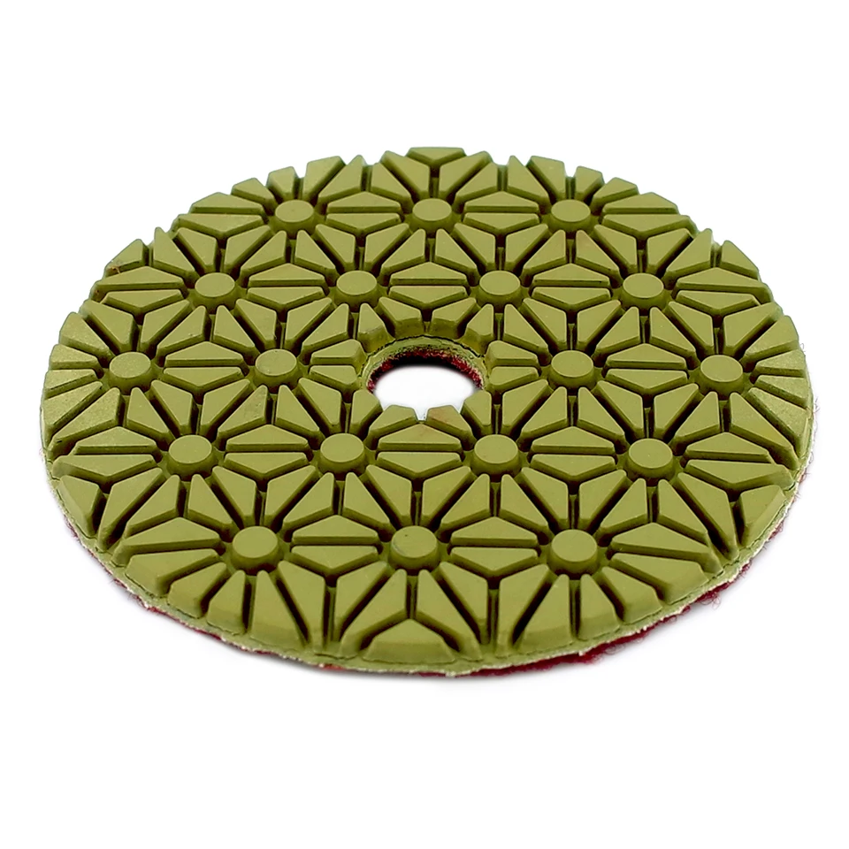 RIJILEI 5PCS 4 Inch Diamond Polishing Pads 100mm Flexible Wet concrete Floor Pad for Granite Marble Grinding Disc | Инструменты