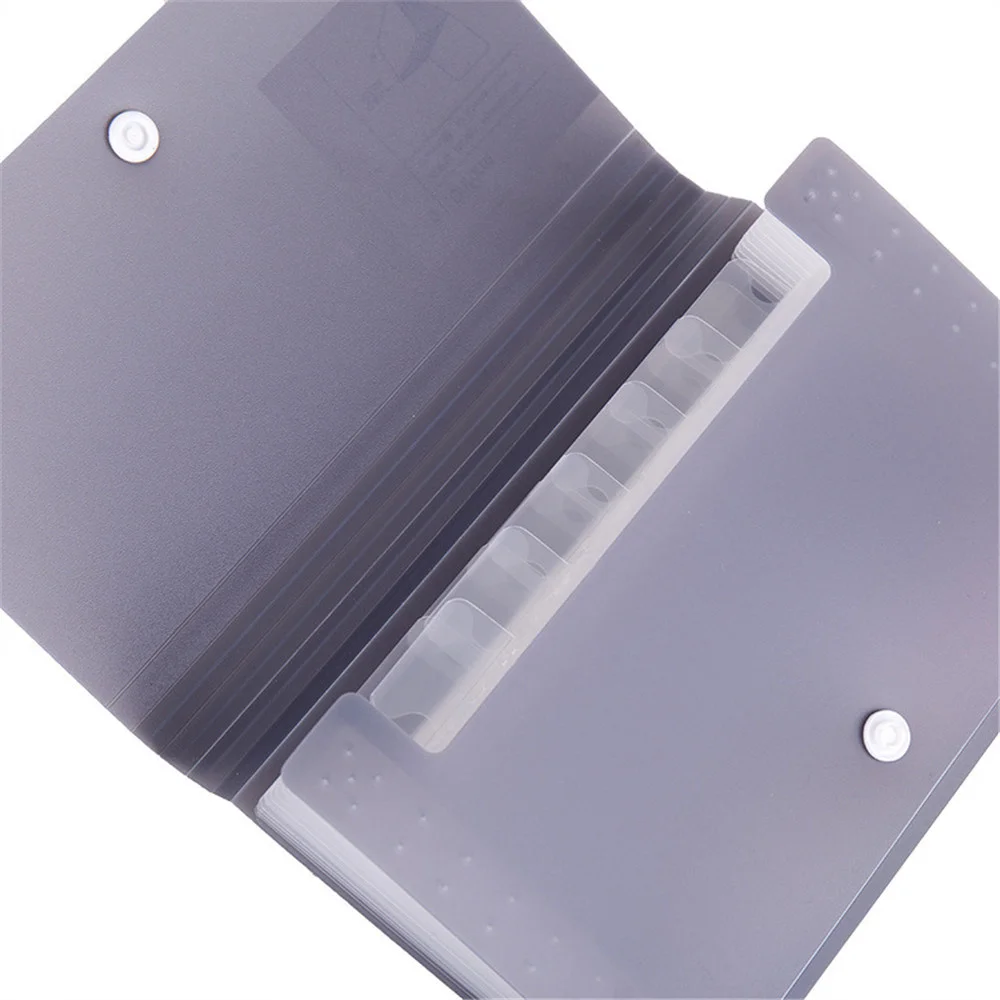 

1pc Plastic A6 File Folder Document Organizer Receipt File Expanding Wallet 13 Pockets Bill Folders Paper Holder Office Supplies
