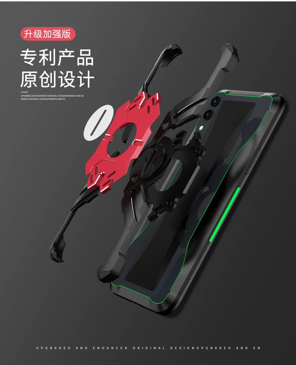 Герой Marvel элементы Алюминиевый металлический бампер чехол для Xiaomi Black Shark 2/Helo тонкий жесткий защитный бампер для телефона