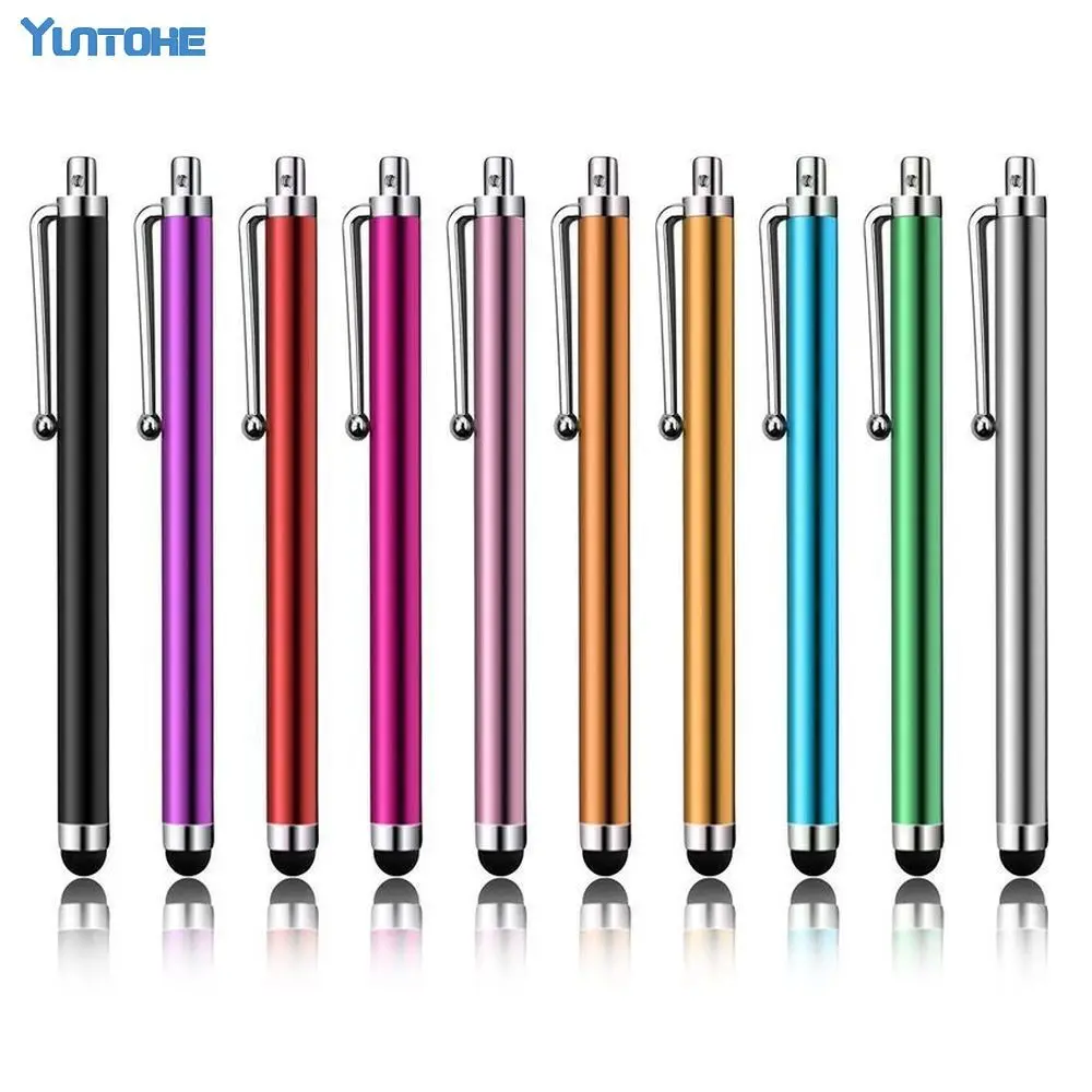 Beste Groothandel 1000 Stks/partij Capacitieve Scherm Metalen Stylus Touch Pen Met Clip Voor Iphone Xs Max Xr 8 7 5 6 4/Ipad/Mini Ipad/Ipod