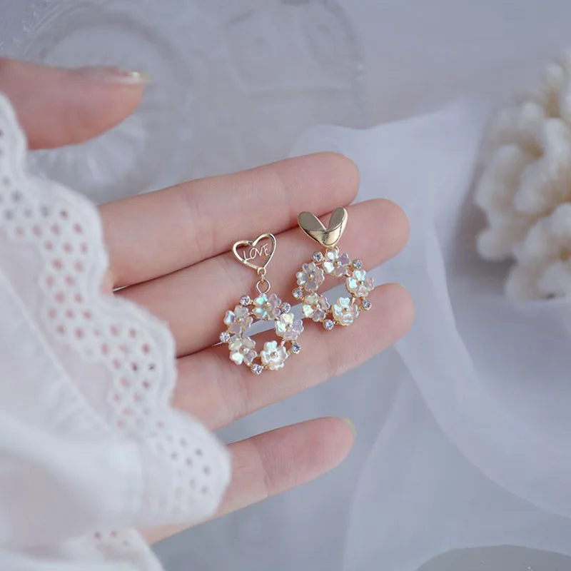 

Woman Earrings Silver Huggies Earrings Zircon Cartilage Hoop Earring For Wedding Party Gift Fine Jewelry Drop Tassel Earrings