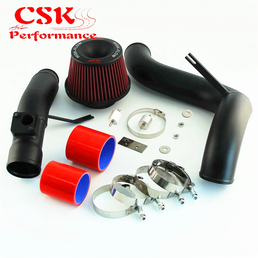 Короткий/холодный воздухозаборный фильтр + алюминиевый трубный комплект