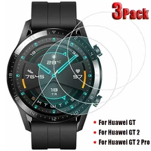 3Pack Tempered Glass Screen Protectors for Huawei Watch GT 2 Pro Explosion Proof Anti Scratch Smartwatch Protective Glass