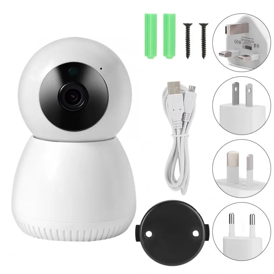 Wi-Fi 1080P HD Камера Ночное видение 2-полосная внутренняя камера домашнего наблюдения