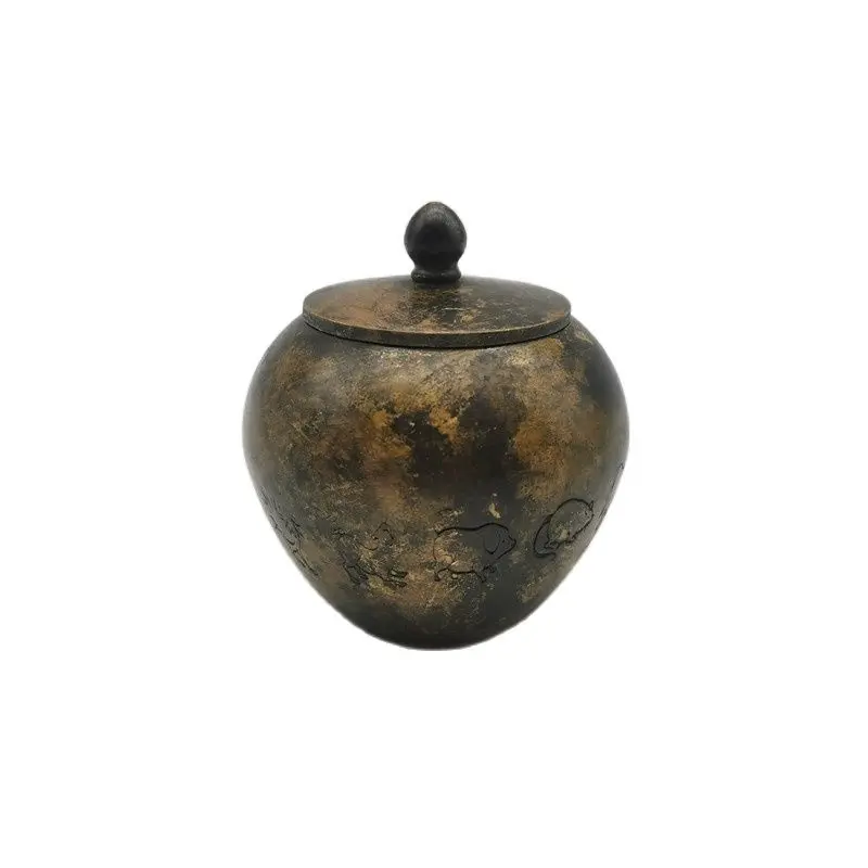 

Chinese antique copper zodiac jar collection
