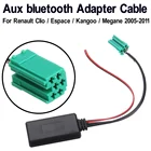 Беспроводное радио стерео AUX-IN кабель 12 В + автомобильный для Renault Clio Kangoo Megane Scenic 2005-2011 bluetooth модуль AUX адаптер