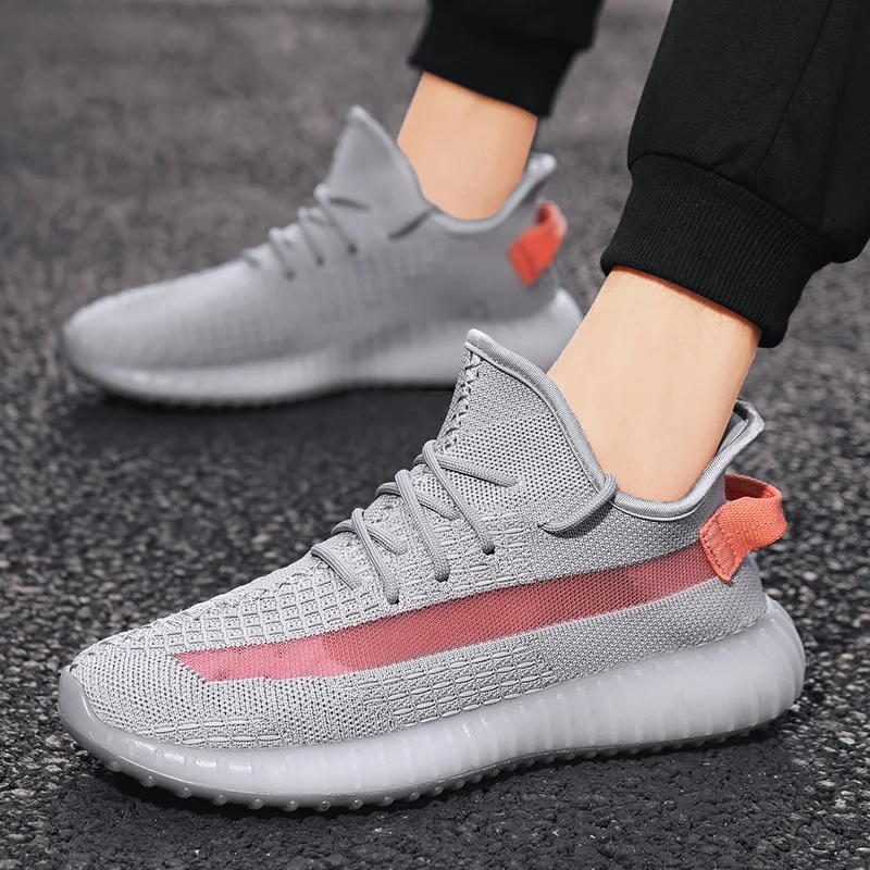 

2021 New Summer Couple 350 Men's Shoes Breathable Casual Sports Shoes Women's Increased Yeezye Shoes Sports Men Running Shoes