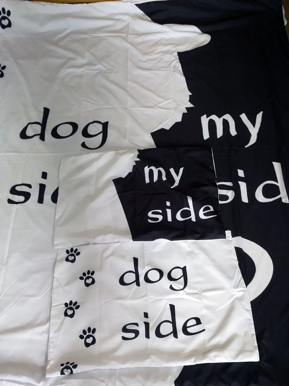 Бесплатная доставка новинка подарок смешная собака сбоку со мной слова собачьих