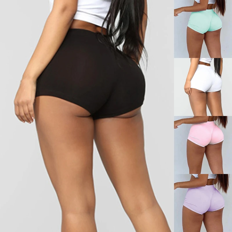 

2021 Workout Fitness Shorts Seamless Biker Shorts Women High Waist Female Clothing Push Up Short Elasticity Breathable