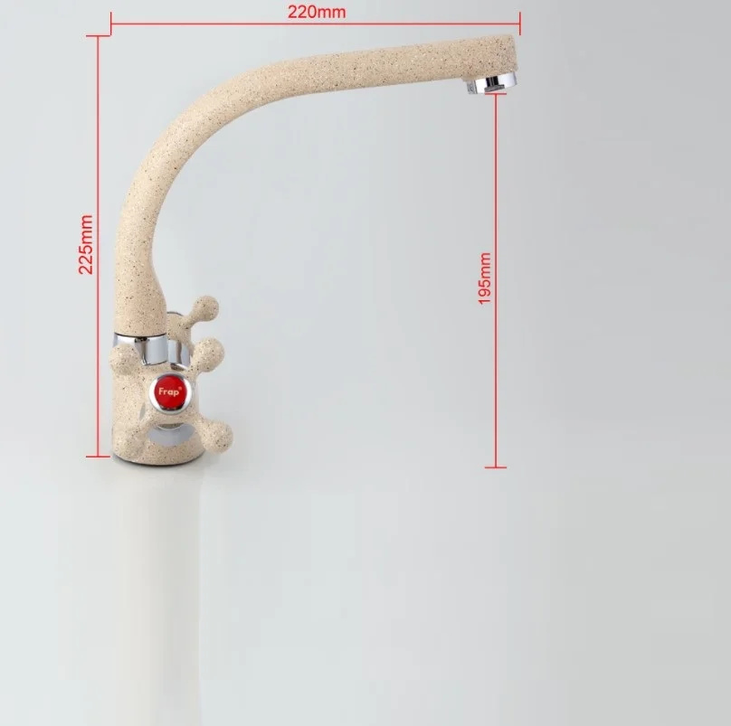 

Multicolor Spray painting Kitchen sink Faucet Cold and Hot Water Mixer Tap crane torneira Double Handle 360 Rotation