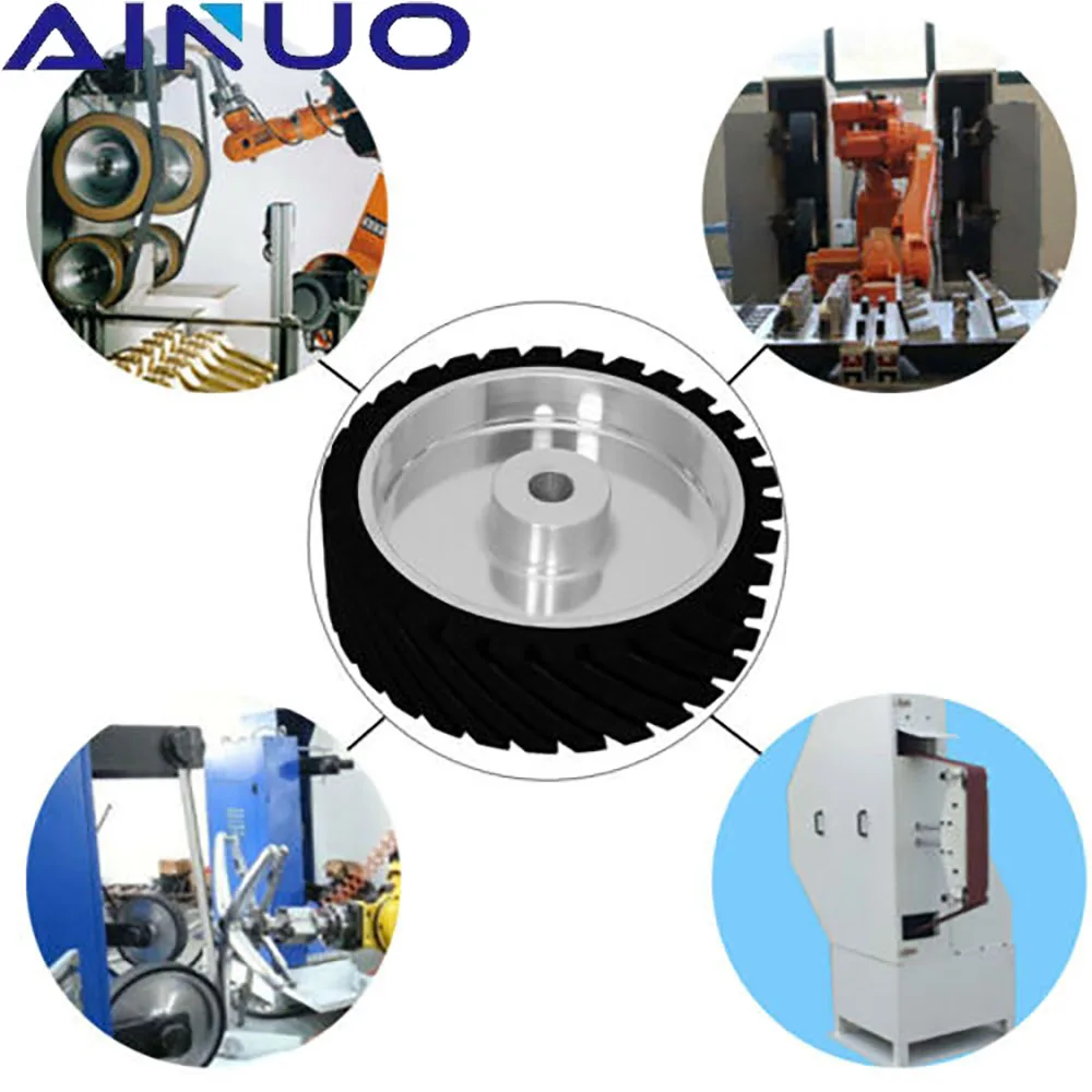 200 * 50 мм зубчатый резиновый контакт колеса ремень полировальный круг абразивные