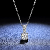 leechee moissanite pendant 1ct vvs diamond lab with classic style royal necklace 925 silver this