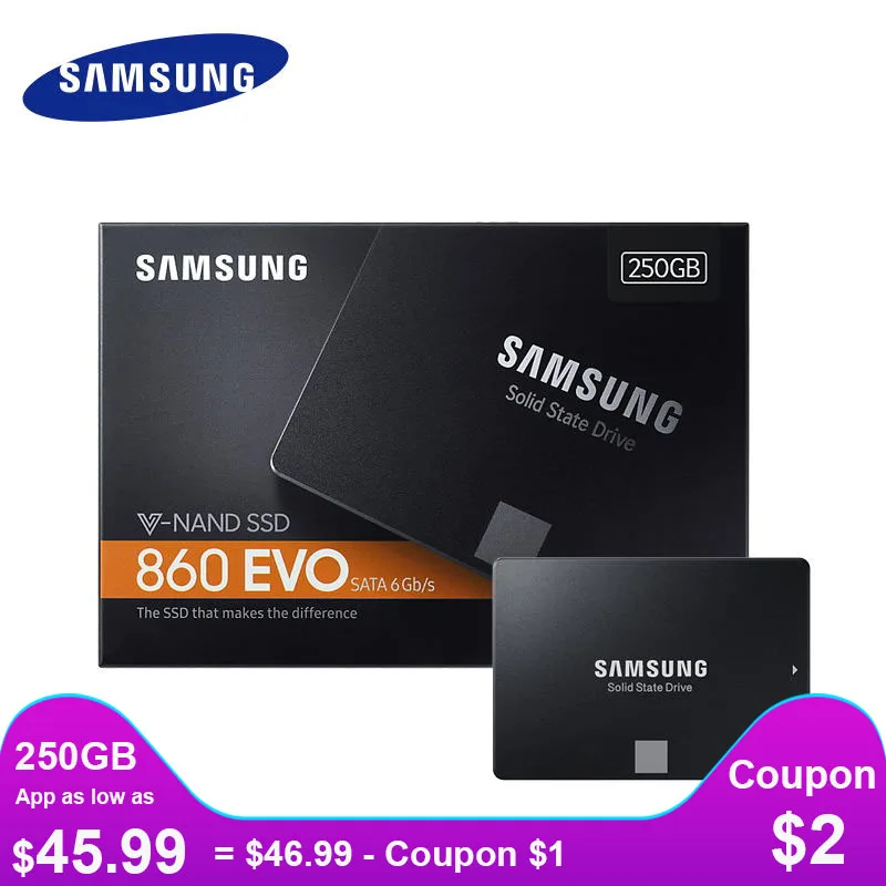 Samsung SSD 850 120 ГБ 860 EVO 250 500 1TБ HDD MLC 240 гб внутренний твердотельный жесткий диск SATAIII SATA 3