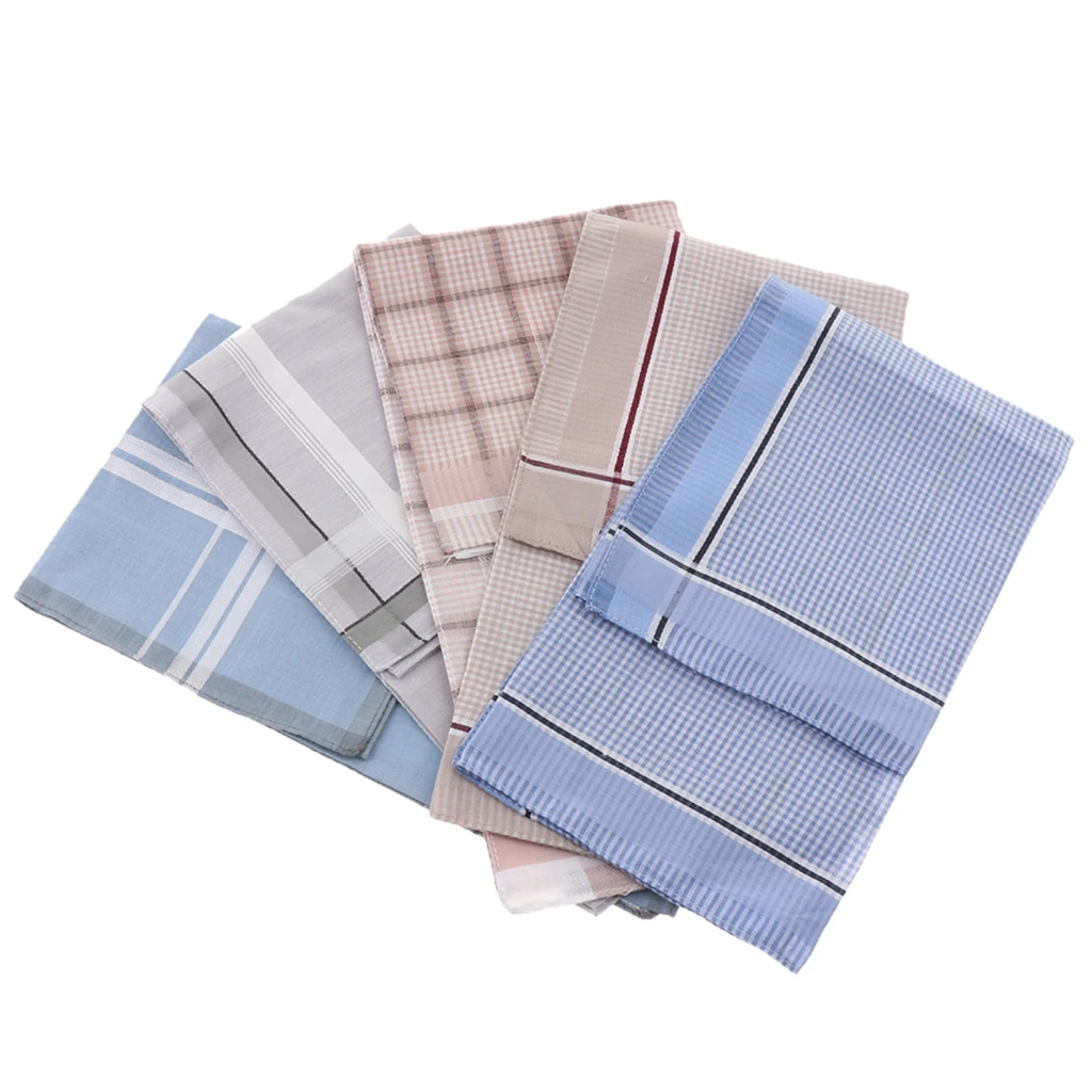 

5 Pieces Pocket Square Hankies Pocket Handkerchiefs for Men Present