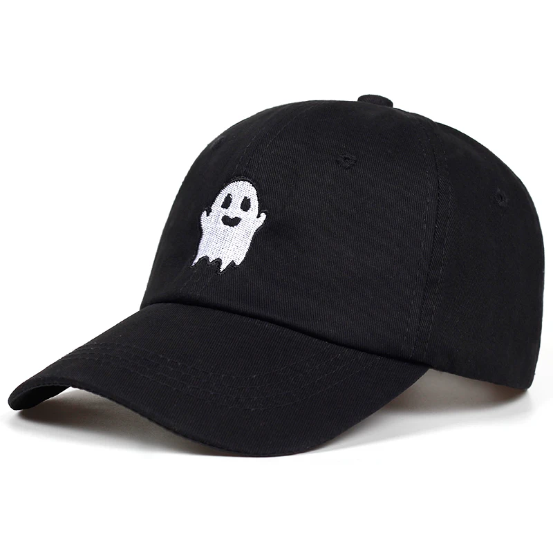 

GHOST Caps For Men Cotton Spooky Kawaii Embroidery Cap Snapback Sport Hip-hop Hat Streetwear Baseball Cap Hip Hop Women Dad Hat