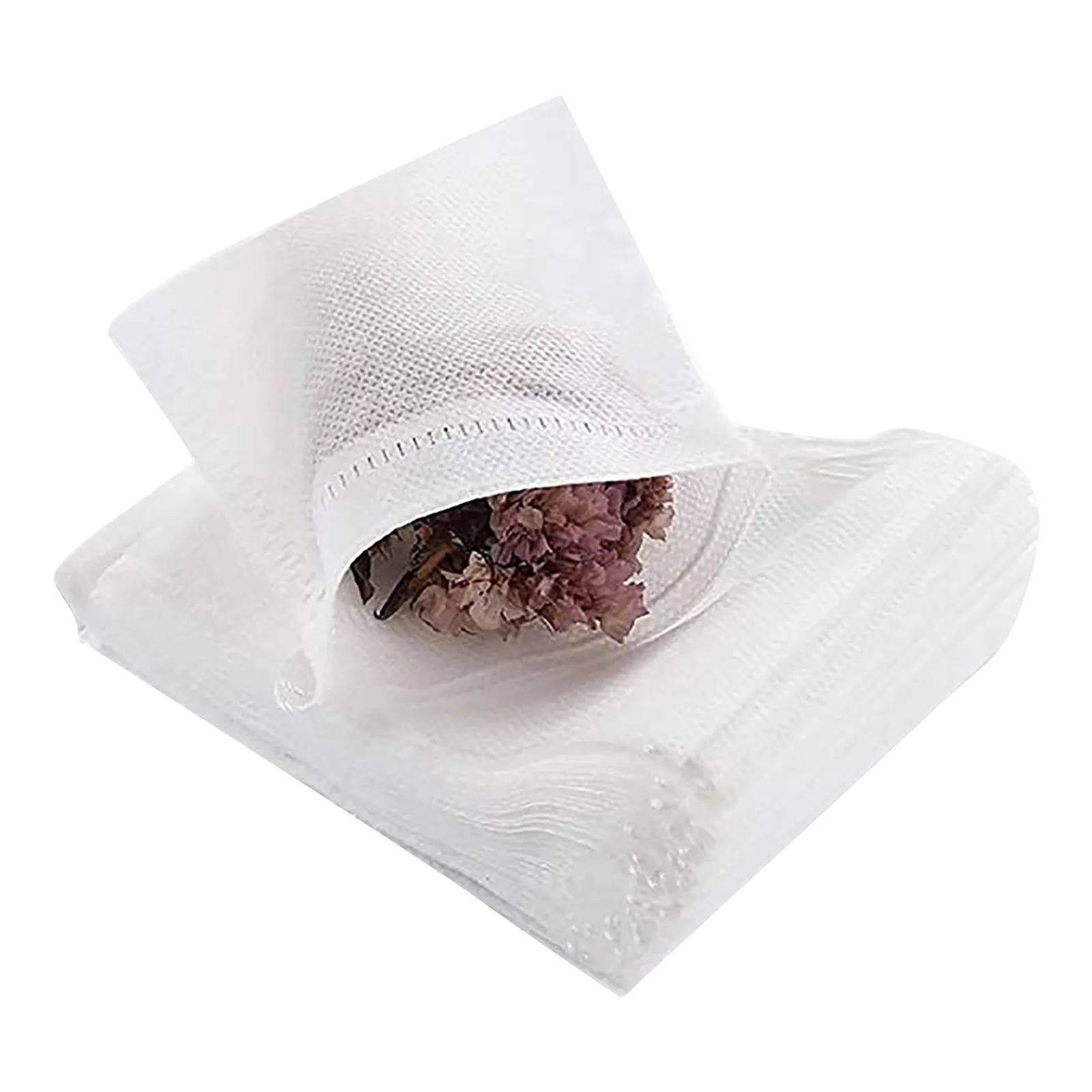 

400pcs Disposable Tea Filter Bags Empty Cotton Drawstring Seal Filter Tea Bags Tea Bag With Drawstring Non-woven Fabric Tea Bag