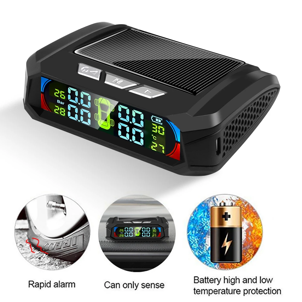 Kebidumei Цвет Экран Новый Солнечный Мощность TMPS автомобильная система контроля