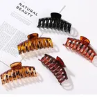 Большие пластиковые заколки для волос, Женские Простые Винтажные заколки для волос для девочек, заколки-крабы, зажимы для волос, корейские Инструменты для укладки волос, Декор