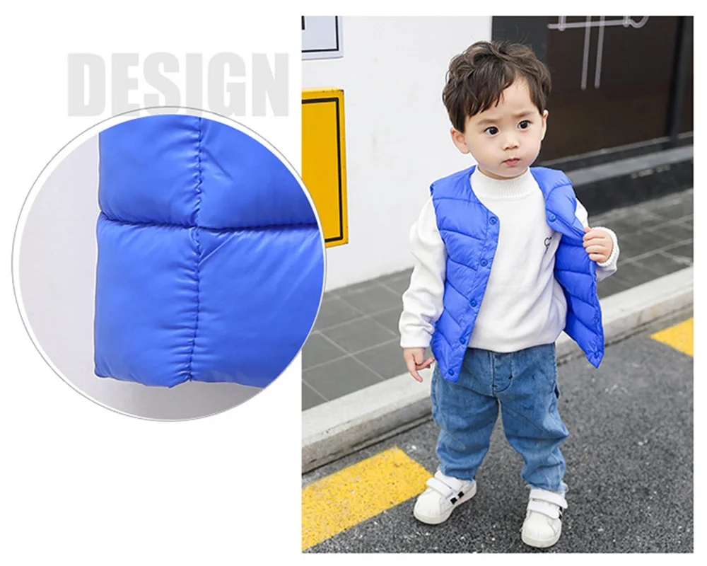 Детский жилет куртка без рукавов детская одежда жилеты для мальчиков хлопковый