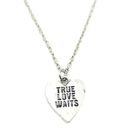 ture love waits charm creative chain necklace women pendants fashion jewelry accessory friend gifts
