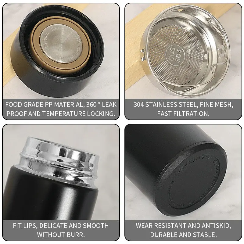 Термос из нержавеющей стали с фильтром 300/500 мл | Дом и сад