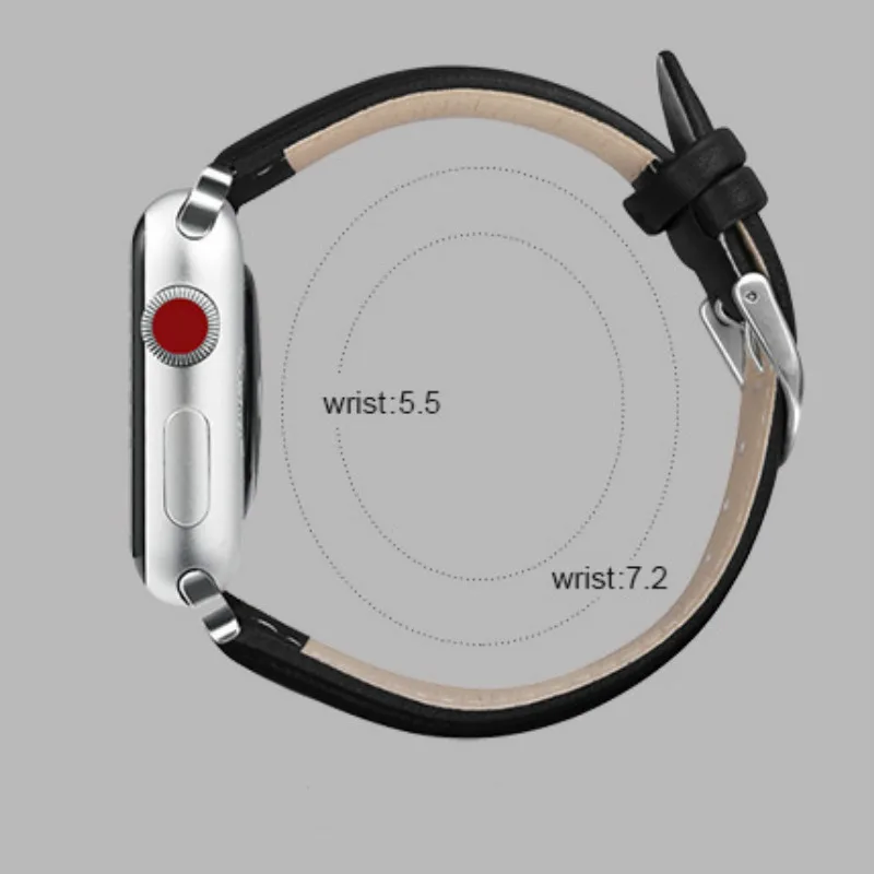 Ремешок кожаный для Apple Watch Band 38 мм 40 42 44 черный коричневый браслет iWatch Series 5/4/3/2/1 |