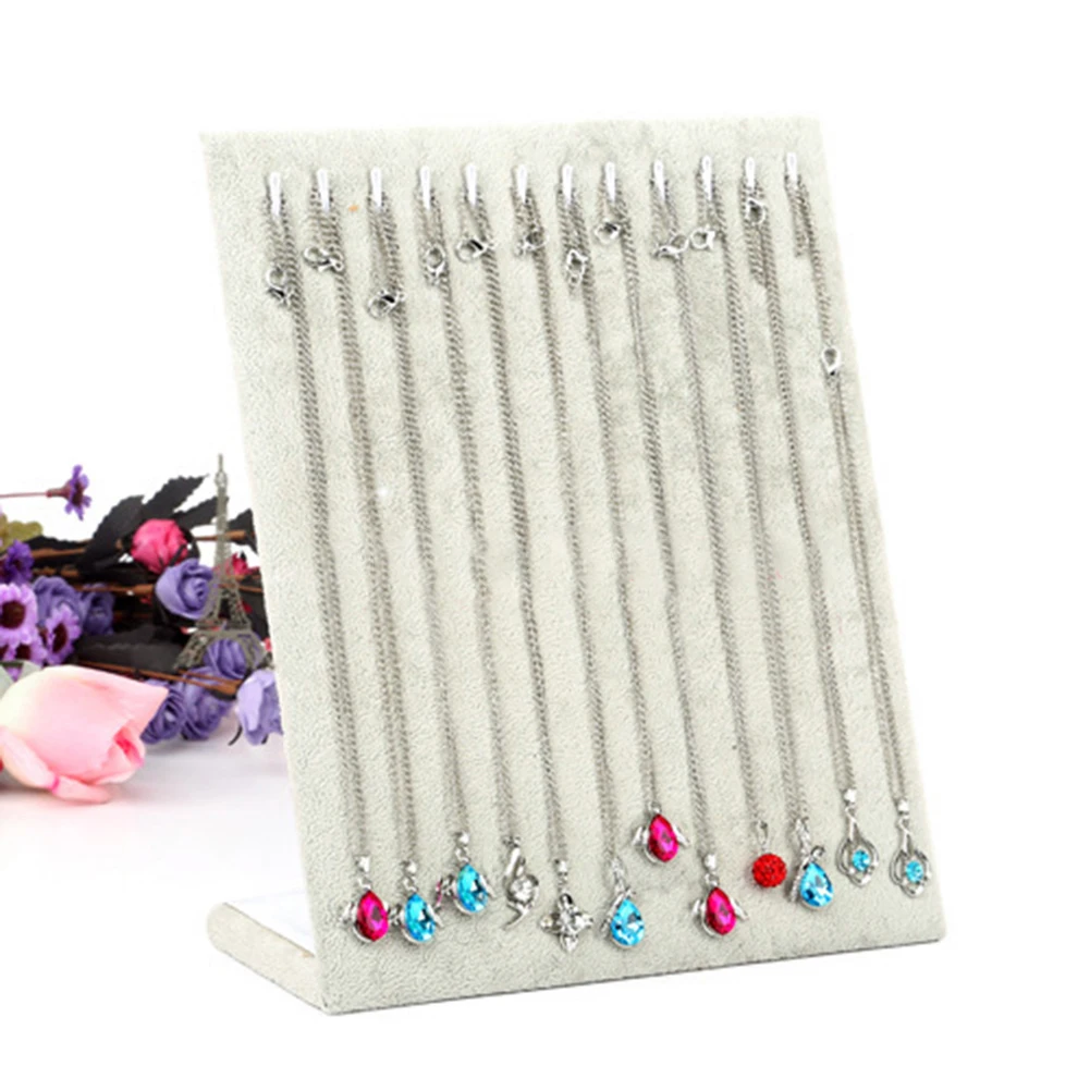 11 Hooks L Shape Bracelet Chain Necklace Jewelry Display Holder Stand Organizer Jewelry Necklace Bracelet Hang Show Rack Chains